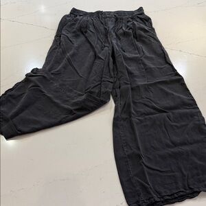 Aerie Charcoal Wide Leg Pants